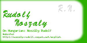 rudolf noszaly business card